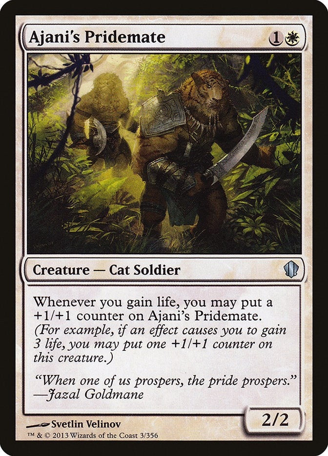 Image for Ajani's Pridemate (Commander 2013) (3) - Magic: The Gathering