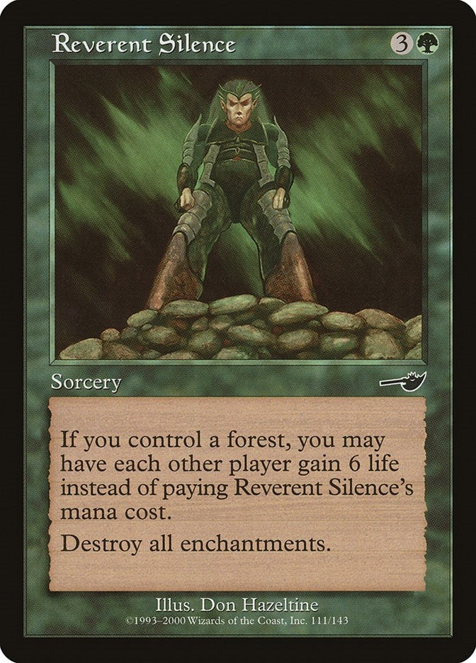 Image for Reverent Silence (Nemesis) (111) - Magic: The Gathering