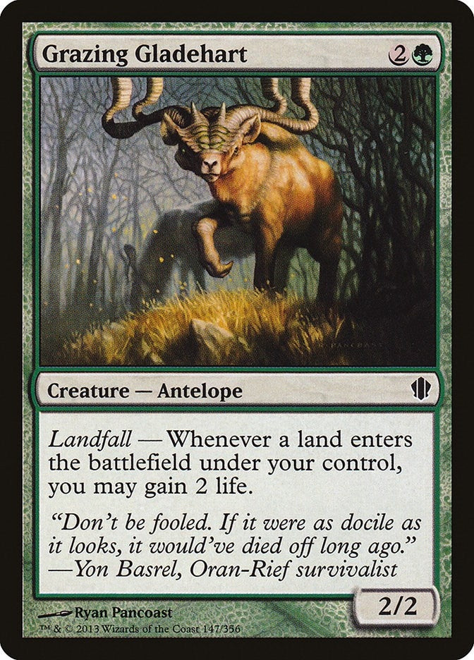Image for Grazing Gladehart (Commander 2013) (147) - Magic: The Gathering