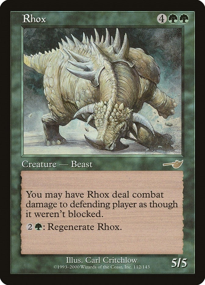 Image for Rhox (Nemesis) (112) - Magic: The Gathering