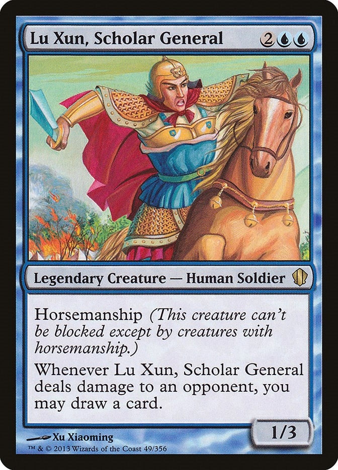 Image for Lu Xun, Scholar General (Commander 2013) (49) - Magic: The Gathering