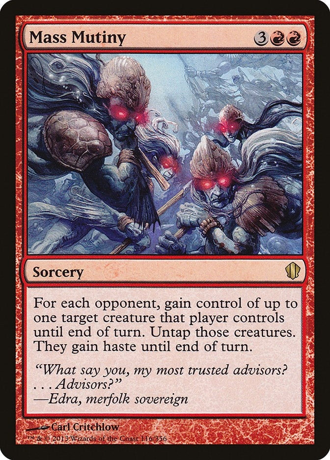 Image for Mass Mutiny (Commander 2013) (116) - Magic: The Gathering