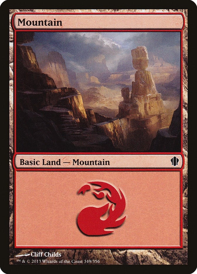 Image for Mountain (349) (Commander 2013) (349) - Magic: The Gathering