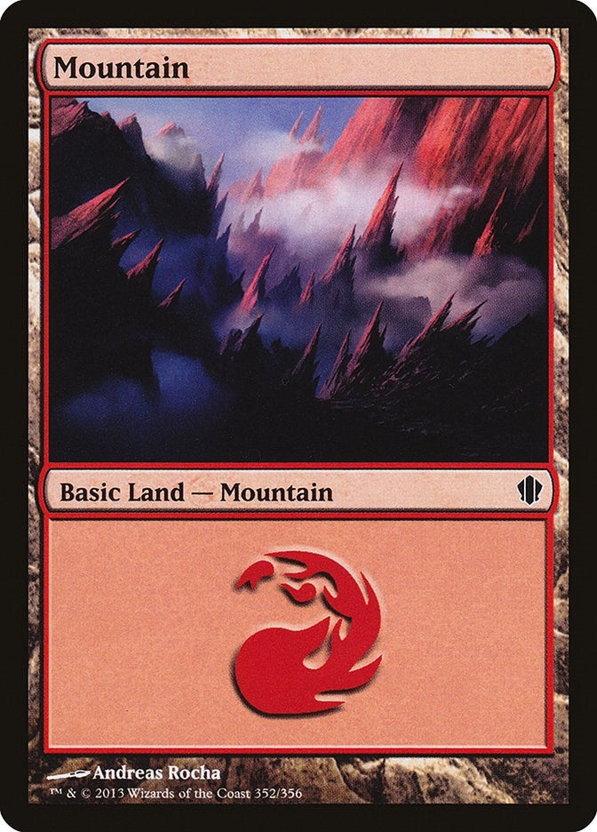 Image for Mountain (352) (Commander 2013) (352) - Magic: The Gathering