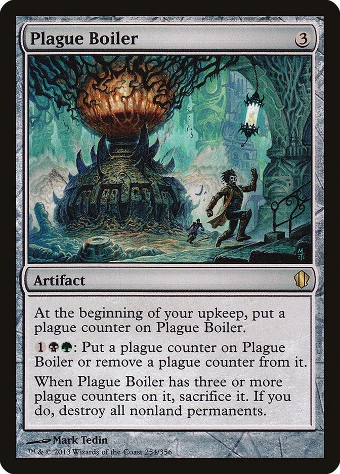 Image for Plague Boiler (Commander 2013) (254) - Magic: The Gathering