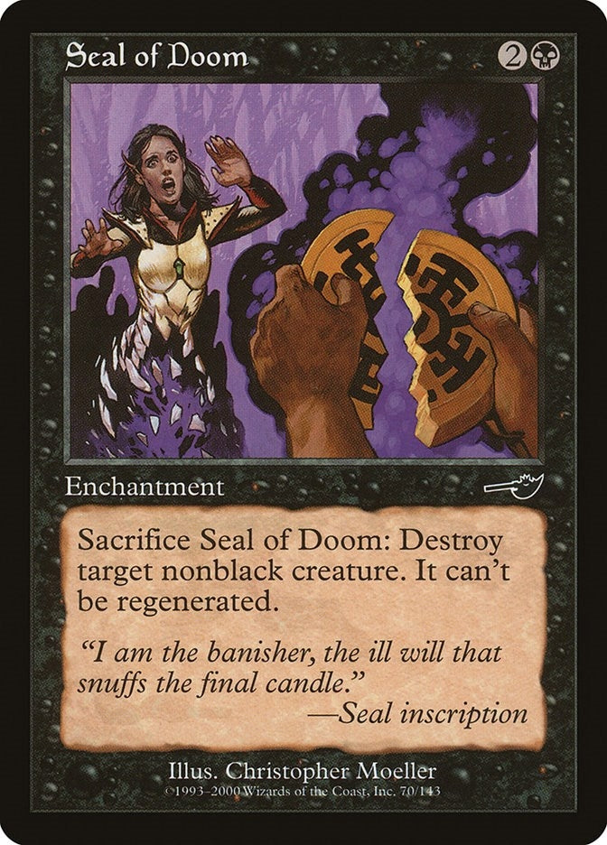 Image for Seal of Doom (Nemesis) (70) - Magic: The Gathering