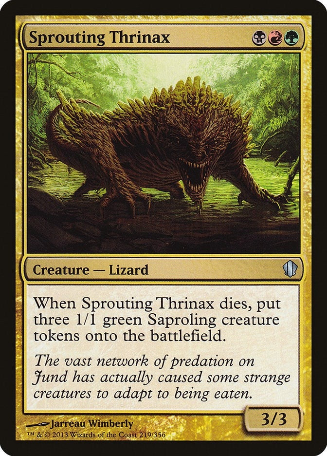 Image for Sprouting Thrinax (Commander 2013) (219) - Magic: The Gathering