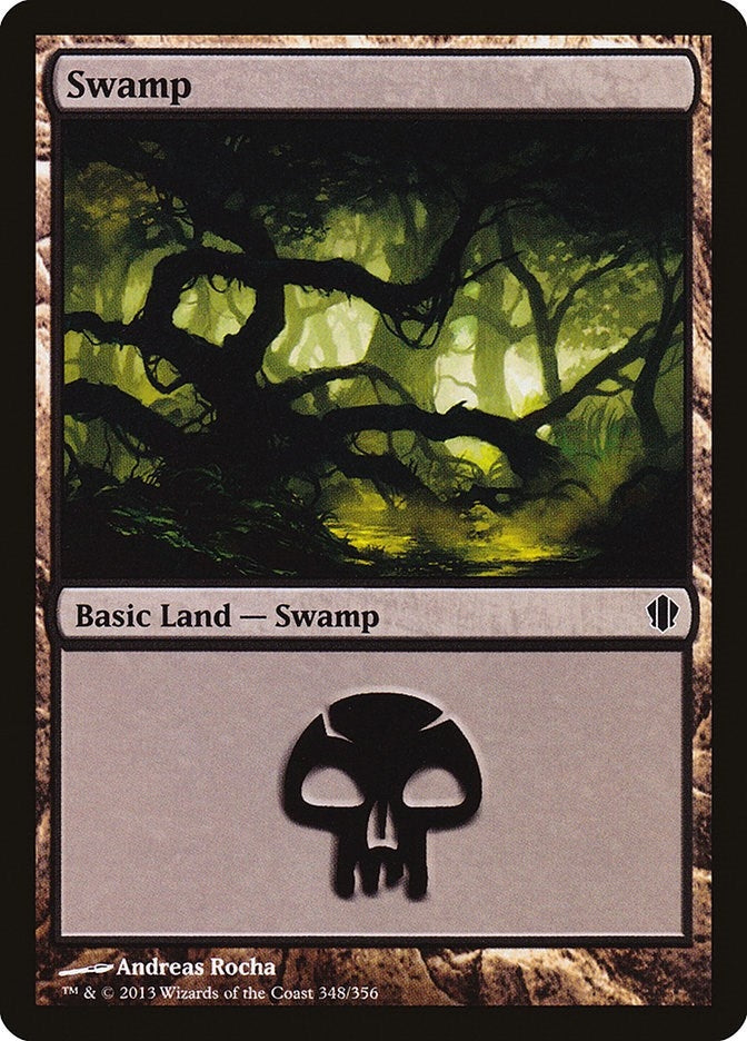 Image for Swamp (348) (Commander 2013) (348) - Magic: The Gathering