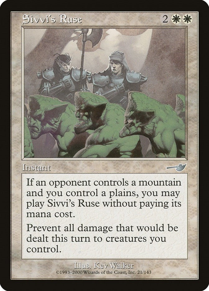 Image for Sivvi's Ruse (Nemesis) (21) - Magic: The Gathering
