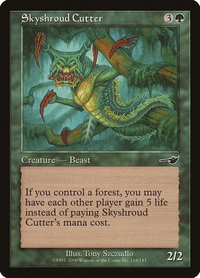 Image for Skyshroud Cutter (Nemesis) (118) - Magic: The Gathering