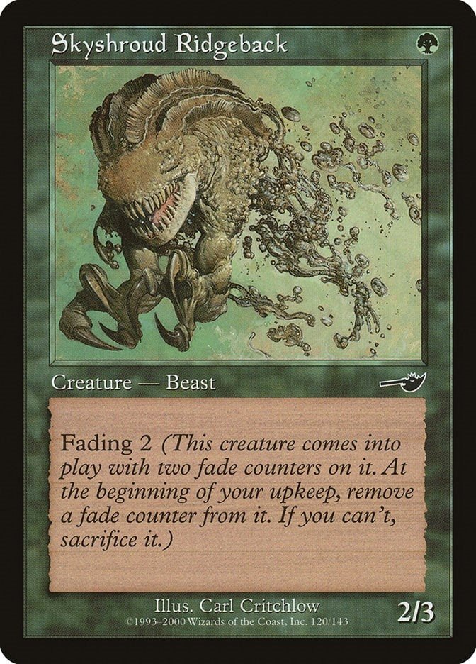 Image for Skyshroud Ridgeback (Nemesis) (120) - Magic: The Gathering