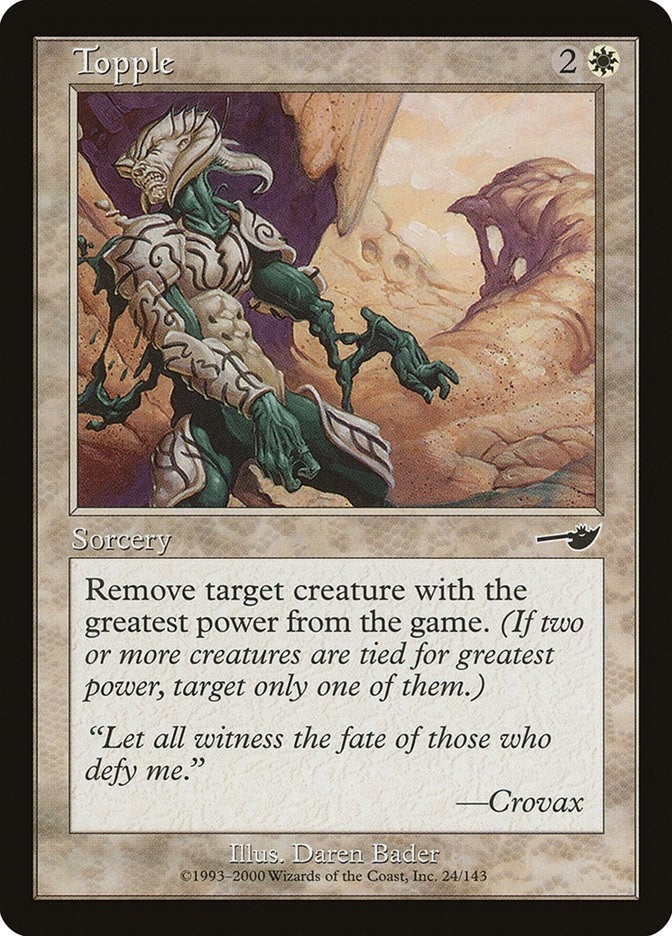 Image for Topple (Nemesis) (24) - Magic: The Gathering