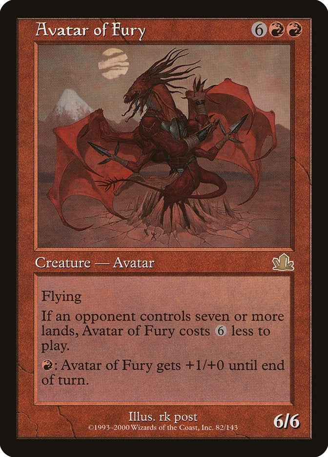 Image for Avatar of Fury (Prophecy) (82) - Magic: The Gathering