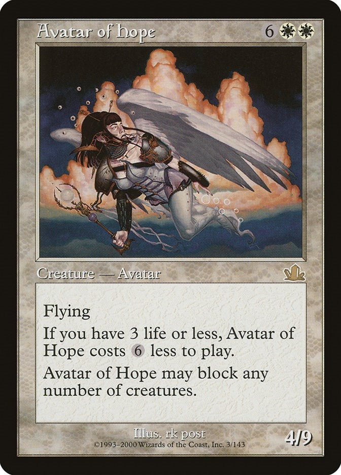 Image for Avatar of Hope (Prophecy) (3) - Magic: The Gathering