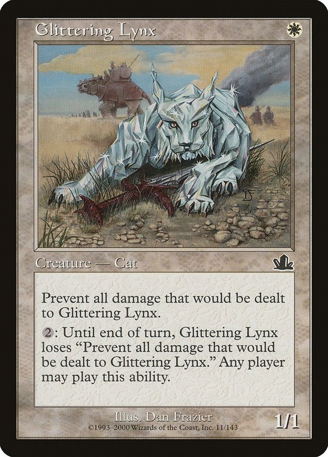 Image for Glittering Lynx (Prophecy) (11) - Magic: The Gathering