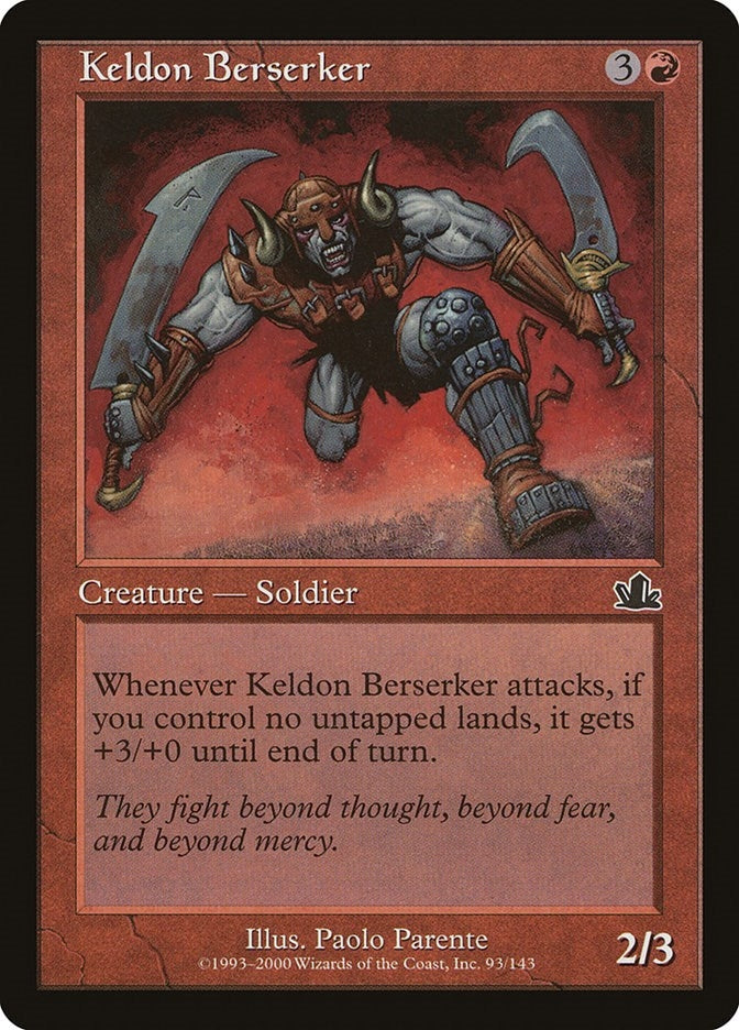 Image for Keldon Berserker (Prophecy) (93) - Magic: The Gathering