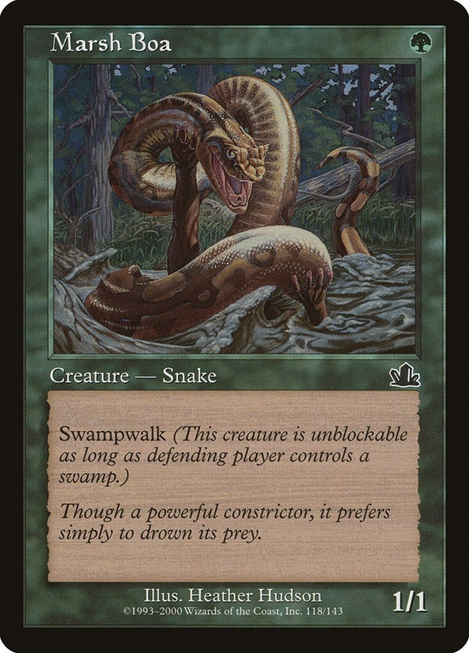 Image for Marsh Boa (Prophecy) (118) - Magic: The Gathering