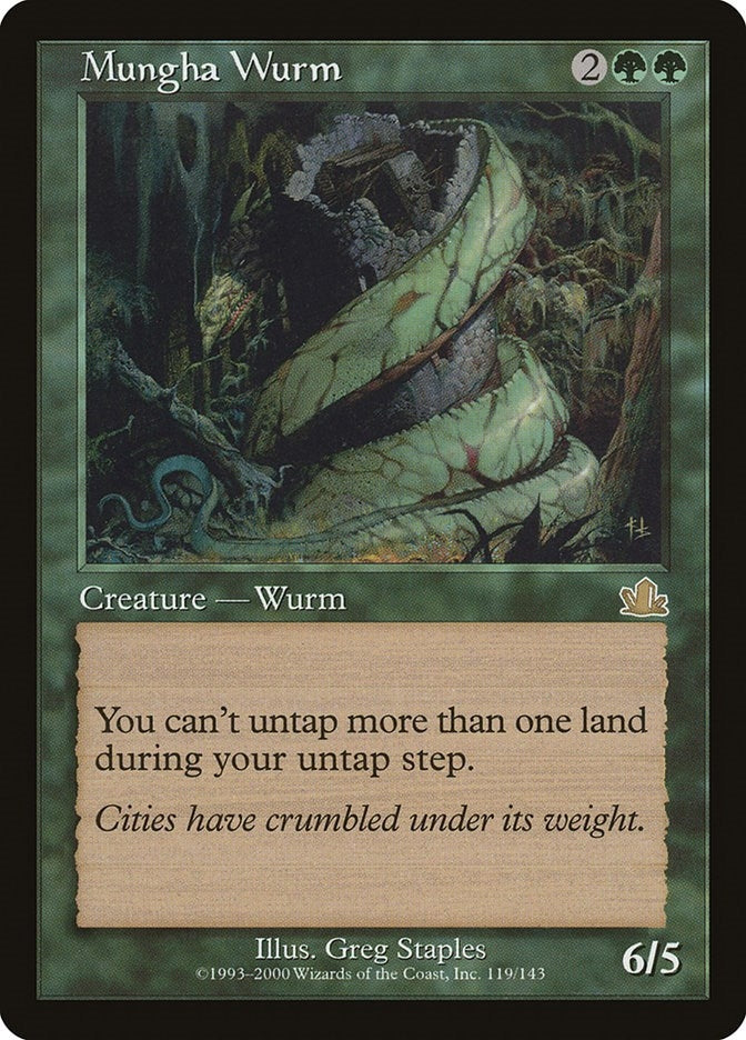 Image for Mungha Wurm (Prophecy) (119) - Magic: The Gathering