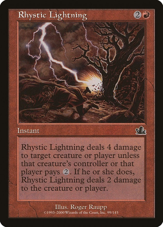 Image for Rhystic Lightning (Prophecy) (99) - Magic: The Gathering