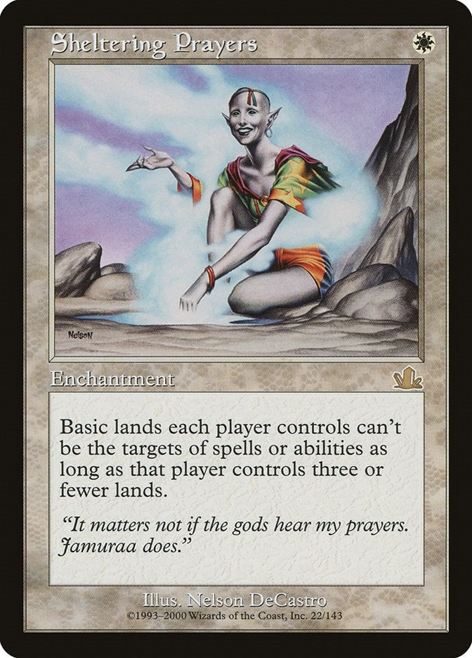 Image for Sheltering Prayers (Prophecy) (22) - Magic: The Gathering