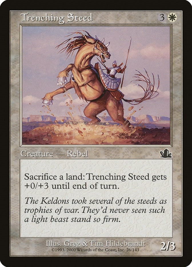 Image for Trenching Steed (Prophecy) (26) - Magic: The Gathering