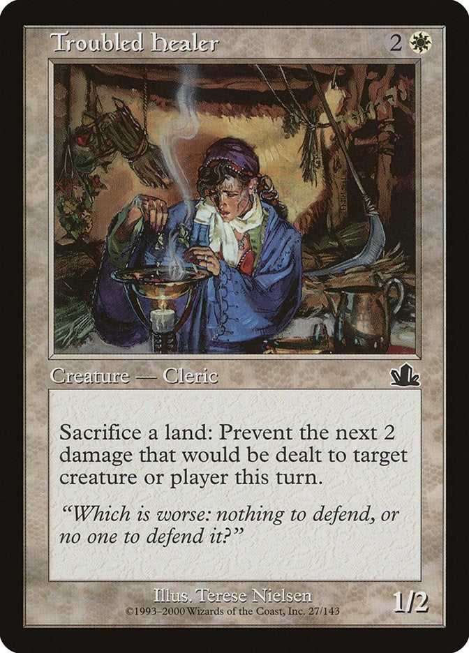 Image for Troubled Healer (Prophecy) (27) - Magic: The Gathering