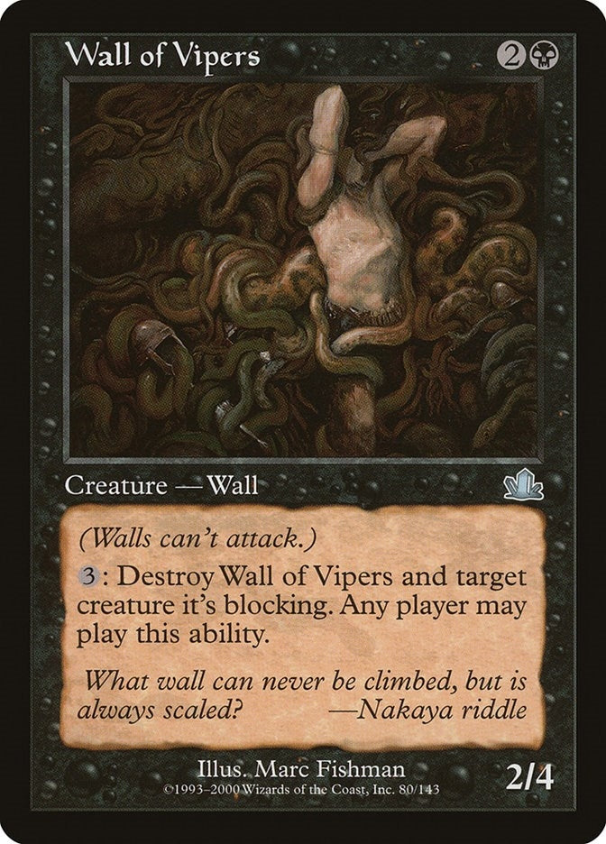 Image for Wall of Vipers (Prophecy) (80) - Magic: The Gathering