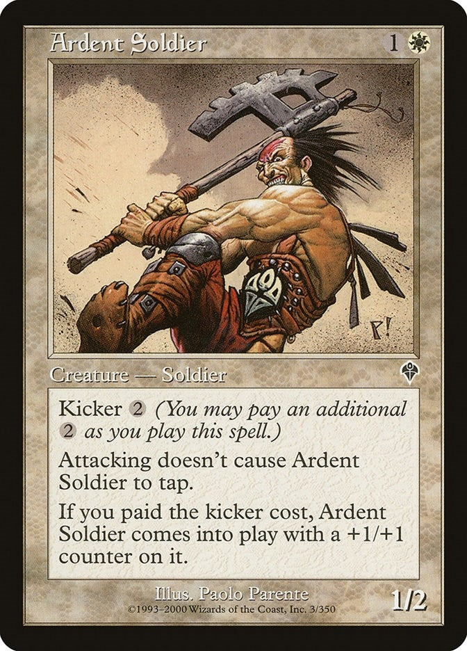 Image for Ardent Soldier (Invasion) (3) - Magic: The Gathering