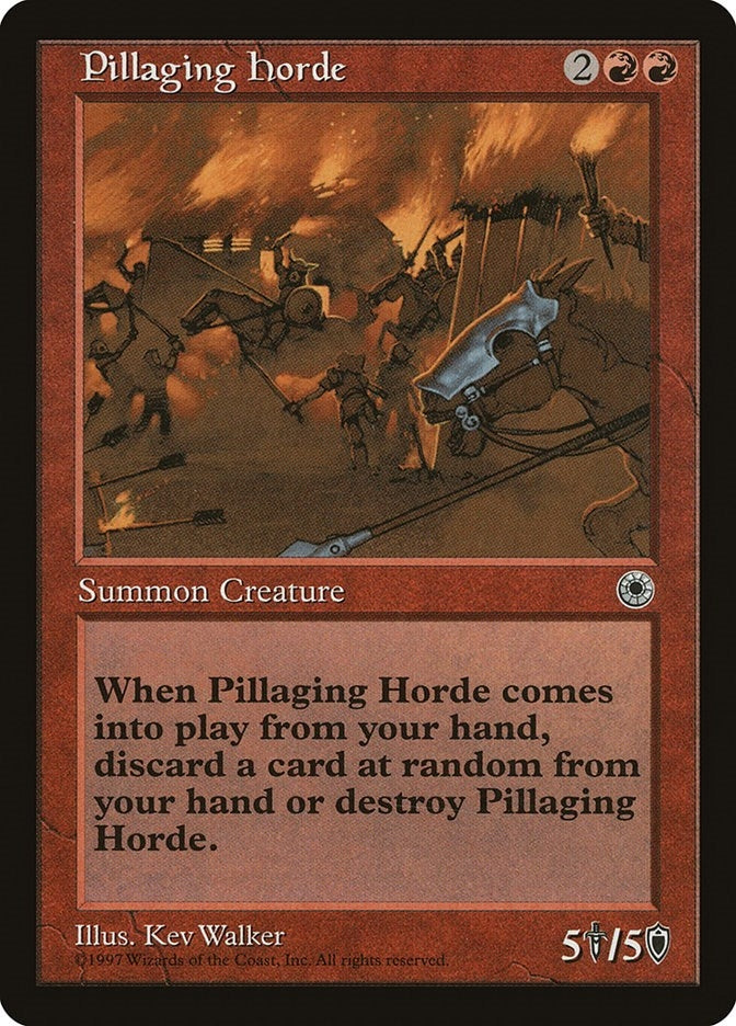 Image for Pillaging Horde (Portal) - Magic: The Gathering
