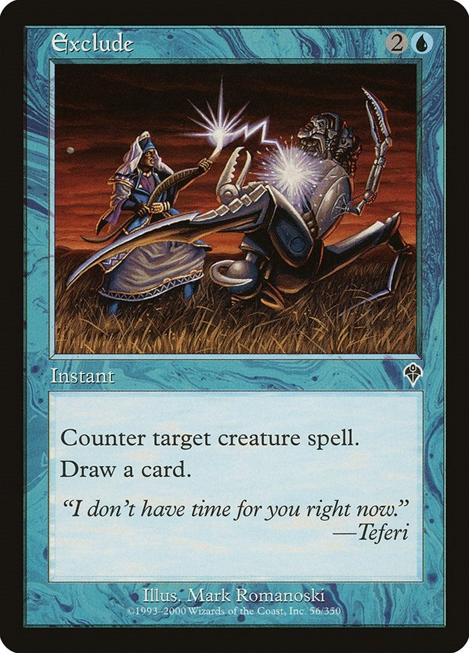 Image for Exclude (Invasion) (56) - Magic: The Gathering