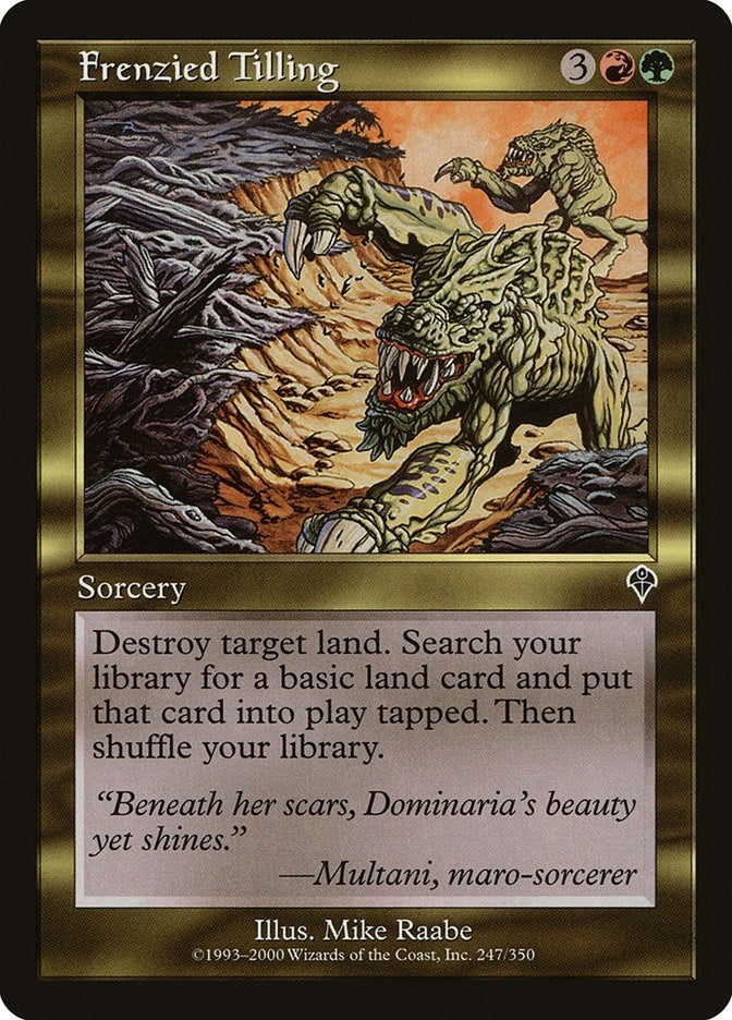 Image for Frenzied Tilling (Invasion) (247) - Magic: The Gathering