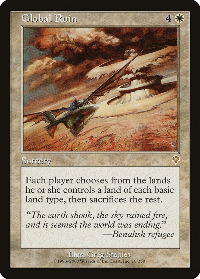 Image for Global Ruin (Invasion) (18) - Magic: The Gathering