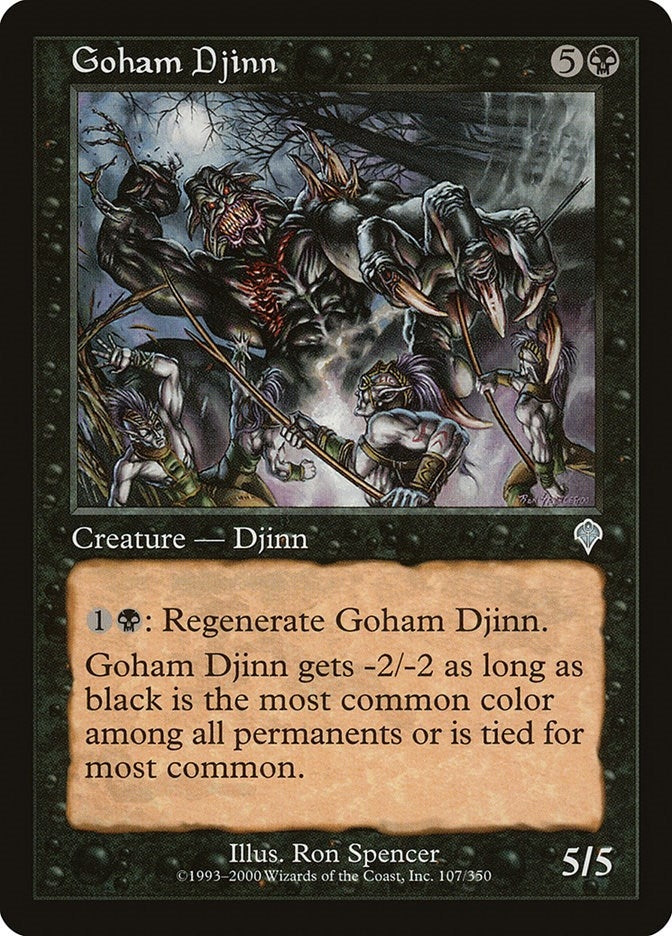 Image for Goham Djinn (Invasion) (107) - Magic: The Gathering