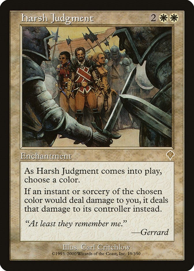 Image for Harsh Judgment (Invasion) (19) - Magic: The Gathering
