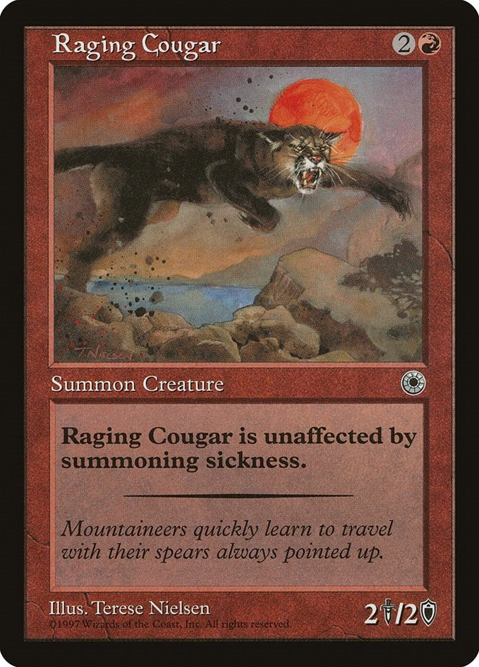 Image for Raging Cougar (Portal) - Magic: The Gathering