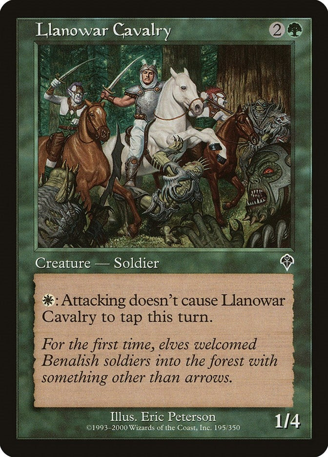 Image for Llanowar Cavalry (Invasion) (195) - Magic: The Gathering