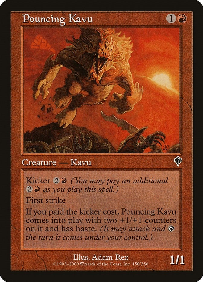 Image for Pouncing Kavu (Invasion) (158) - Magic: The Gathering