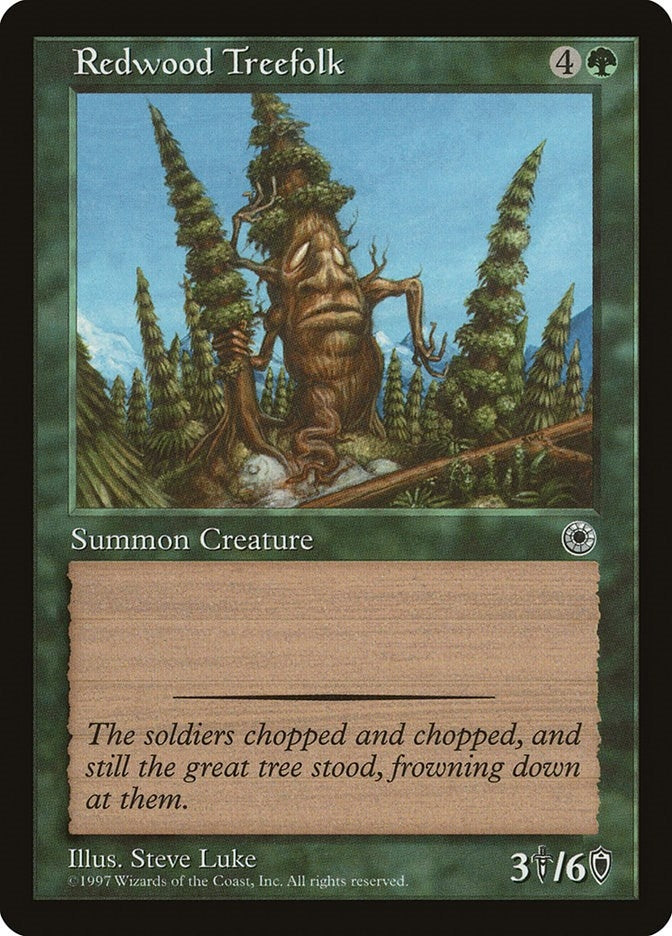 Image for Redwood Treefolk (Portal) - Magic: The Gathering