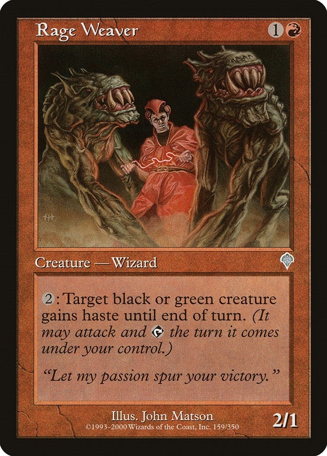Image for Rage Weaver (Invasion) (159) - Magic: The Gathering