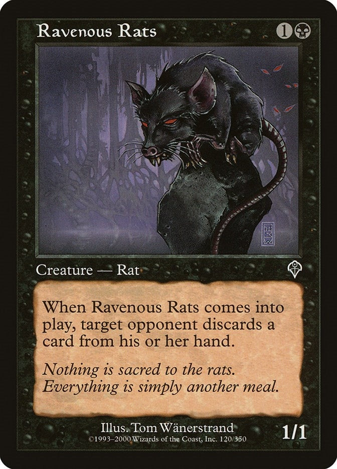 Image for Ravenous Rats (Invasion) (120) - Magic: The Gathering