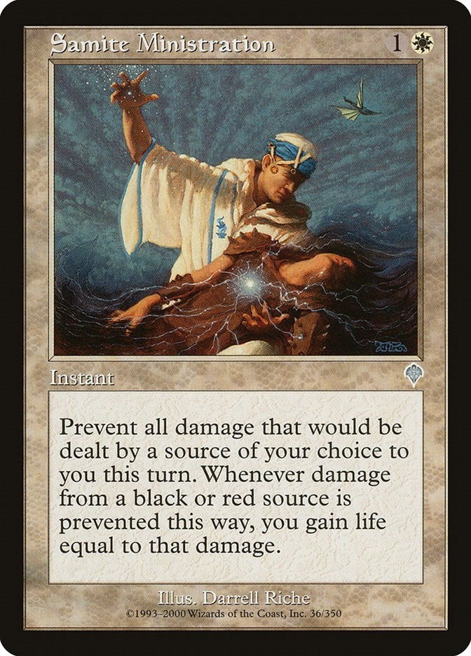 Image for Samite Ministration (Invasion) (36) - Magic: The Gathering
