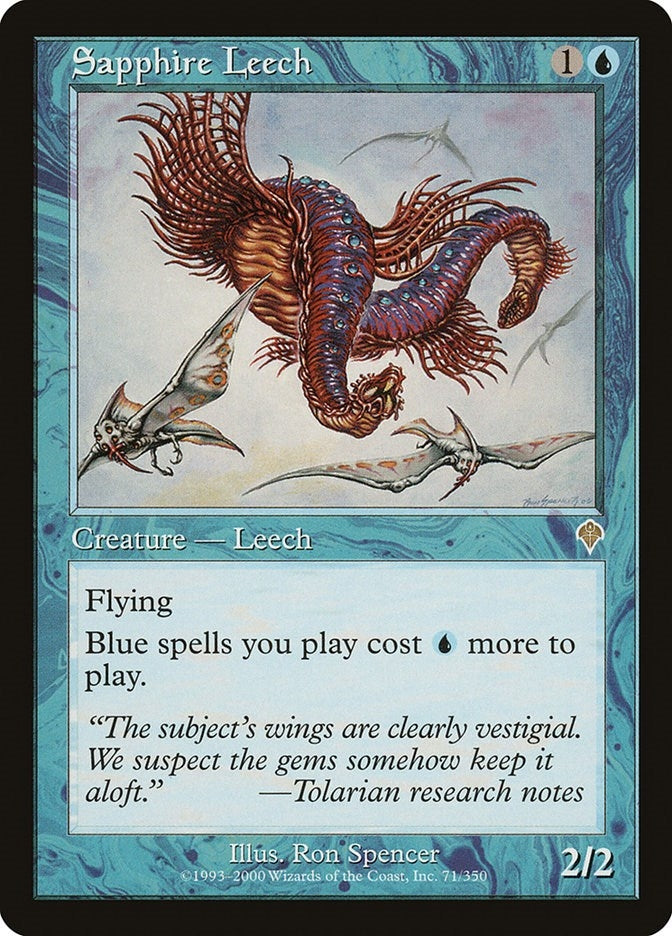 Image for Sapphire Leech (Invasion) (71) - Magic: The Gathering
