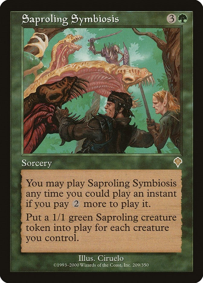 Image for Saproling Symbiosis (Invasion) (209) - Magic: The Gathering