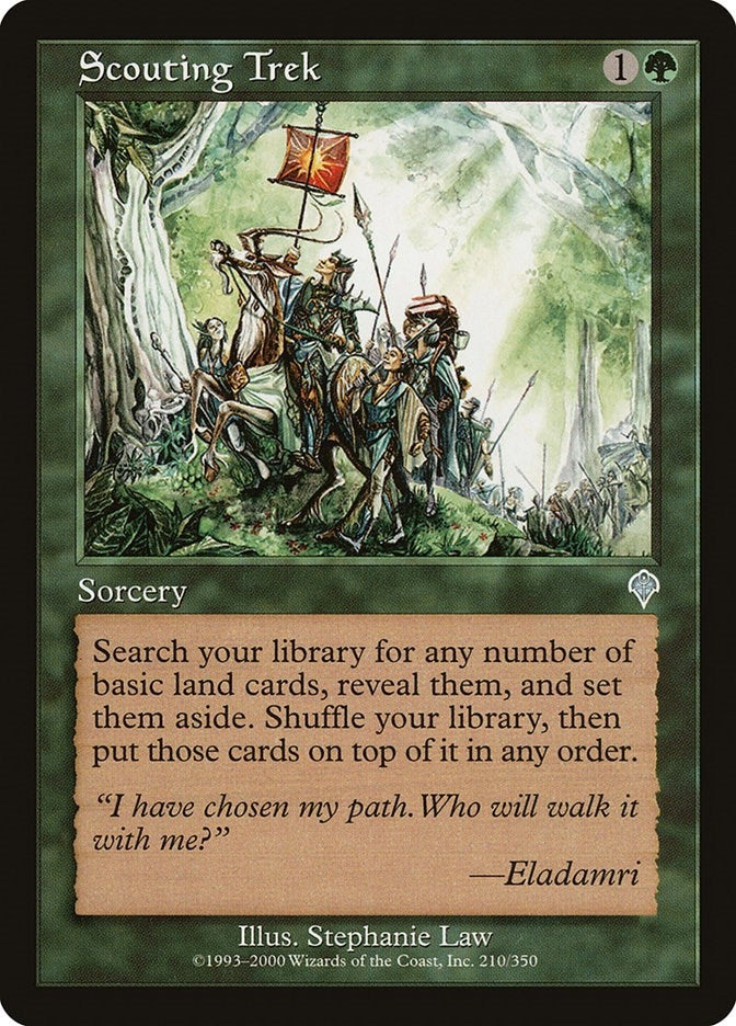 Image for Scouting Trek (Invasion) (210) - Magic: The Gathering
