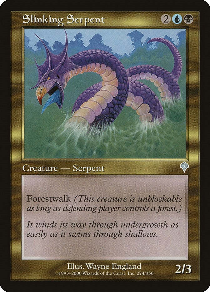 Image for Slinking Serpent (Invasion) (274) - Magic: The Gathering