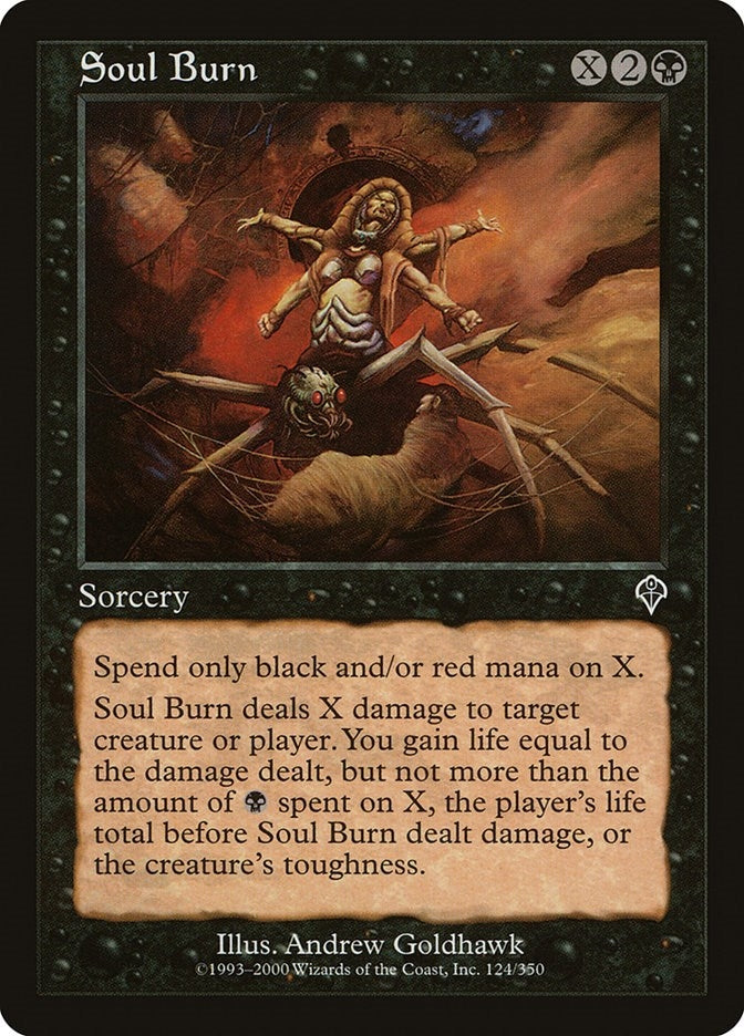 Image for Soul Burn (Invasion) (124) - Magic: The Gathering