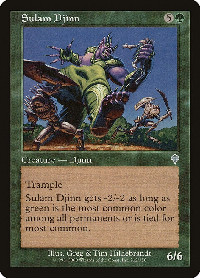 Image for Sulam Djinn (Invasion) (212) - Magic: The Gathering