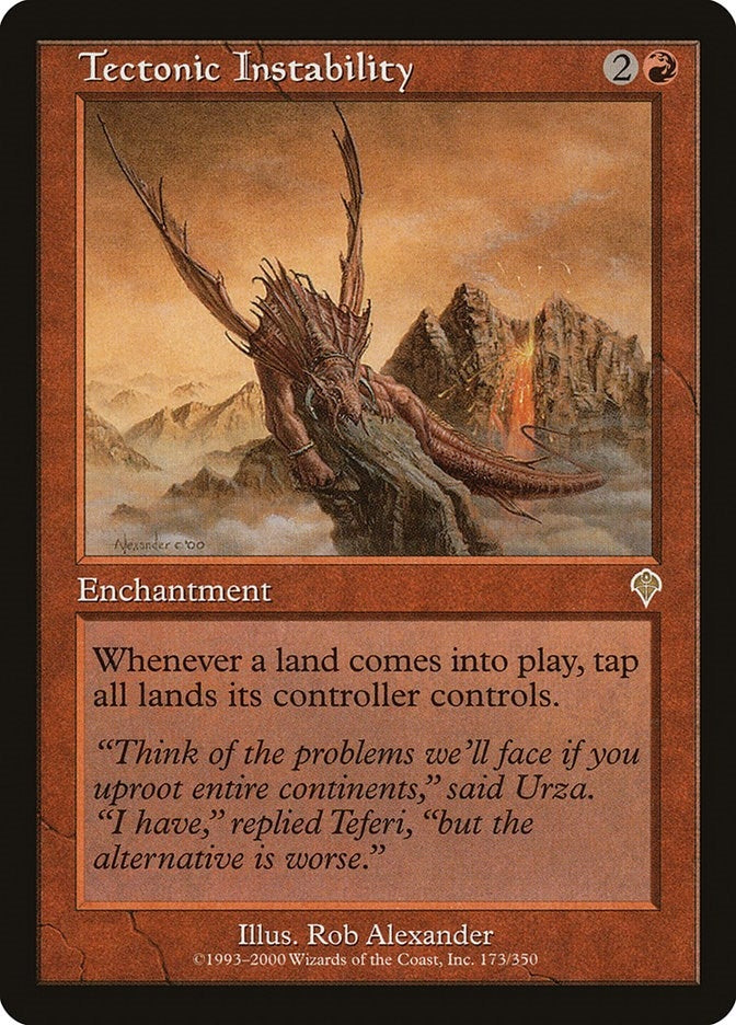 Image for Tectonic Instability (Invasion) (173) - Magic: The Gathering
