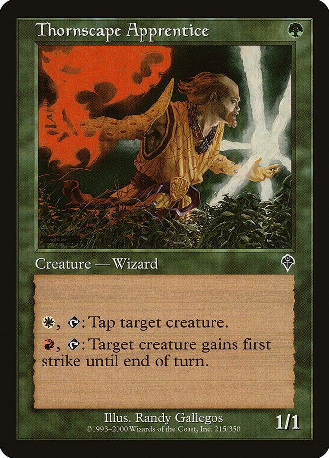 Image for Thornscape Apprentice (Invasion) (215) - Magic: The Gathering