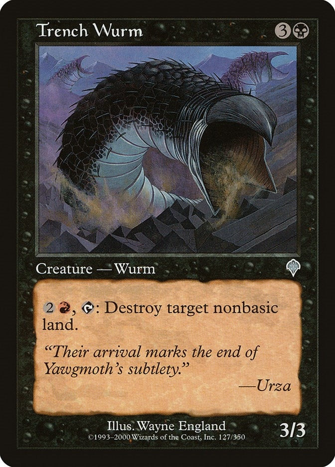 Image for Trench Wurm (Invasion) (127) - Magic: The Gathering